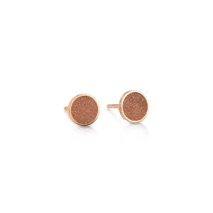 ever gold sandstone disc studs