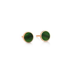 ever jade disc studs