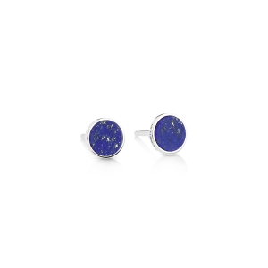 ever lapis white gold disc studs