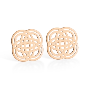 18 carat rose gold earrings Ginette NY