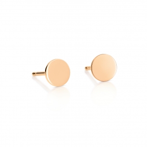 18 carat rose gold earrings<br>by Ginette NY