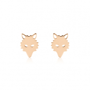 wolf earrings