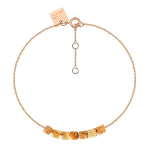 18 karat rose gold bracelet and picture jasper <br>by Ginette NY