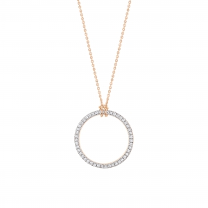 18 carat rose gold  and diamonds necklace Ginette NY