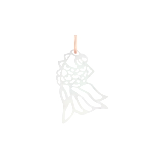 white mop goldfish charm