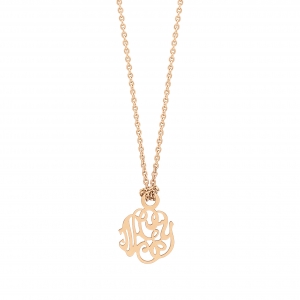 mini monogram on chain