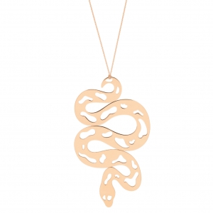 18 carat rose gold necklace  
  by Ginette NY