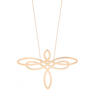 18 carat rose gold necklace  
  by Ginette NY