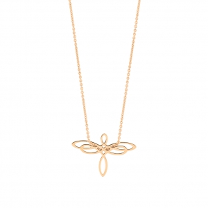 18 carat rose gold necklace Ginette NY