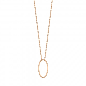 collier or rose 18 carats<br>by Ginette NY
