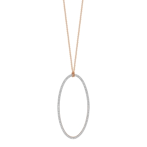 jumbo ellipse diamond on chain