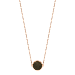 mini ever golden obsidian disc necklace