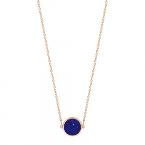 mini ever lapis disc necklace