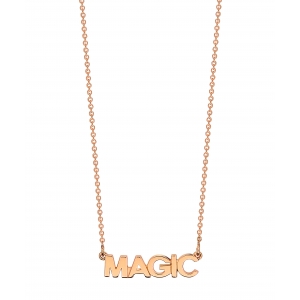 collier or rose 18 carats<br>by Ginette NY