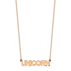 collier or rose 18 carats<br>by Ginette NY