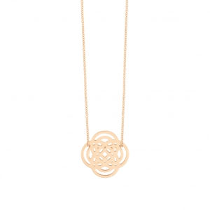 18 carat rose gold necklace Ginette NY