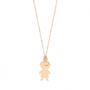 18 carat rose gold necklace   Ginette NY