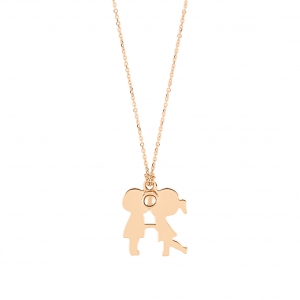 18 carat rose gold necklace Ginette NY