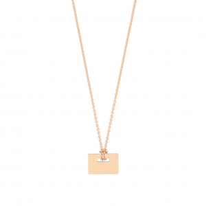 18 carat rose gold necklace<br>by Ginette NY