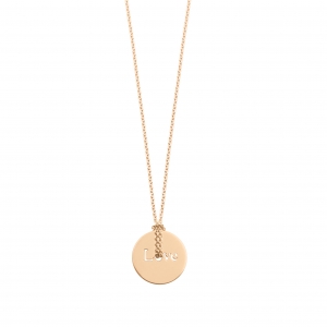 18 carat rose gold necklace Ginette NY