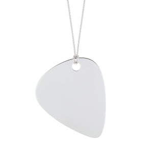 18 carat white gold necklace<br>by Ginette NY