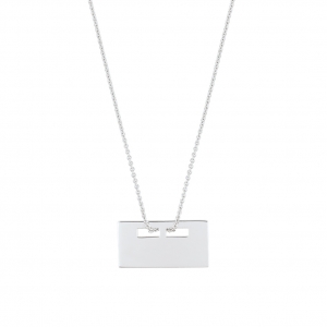18 carat white gold necklace Ginette NY