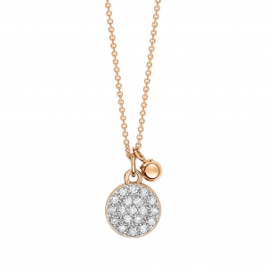 diamond mini ever disc on chain