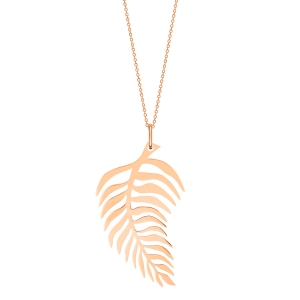 18 karat rose gold necklace<br>by Ginette NY