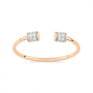 18 carat rose gold and diamonds ring  Ginette NY