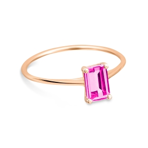 mini cocktail pink topaz ring