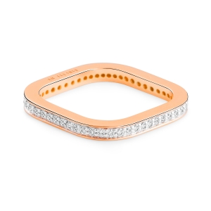 18 carat rose gold and diamonds  ring  Ginette NY
