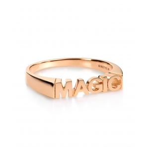 bague or rose 18 carats<br>by Ginette NY