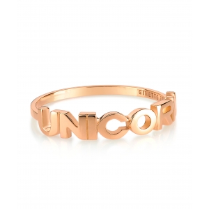 bague or rose 18 carats<br>by Ginette NY