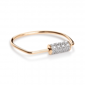 18 carat rose gold and diamonds ring  Ginette NY