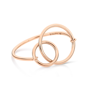 18 carat rose gold ring<br>by Ginette NY
