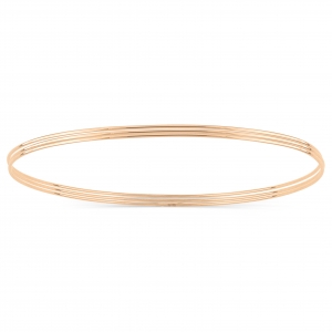 18 carat rose gold bangle<br>by Ginette NY