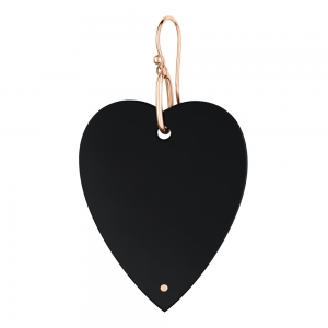 18 carat rose gold solo earring and black onyx <br>by Ginette NY