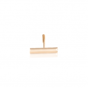 18 carat rose gold solo stud with diamonds<br>by Ginette NY