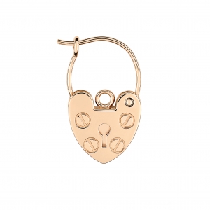 18 carat rose gold solo earring<br>by Ginette NY