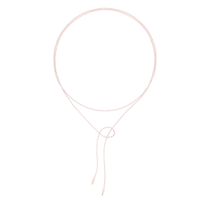 baby pink silk cord