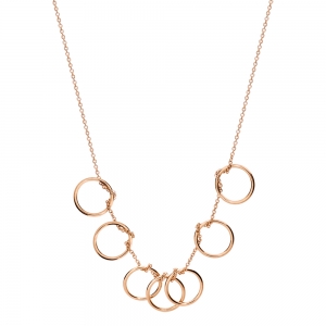 tiny seven circles necklace