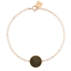 ever golden obsidian disc bracelet