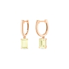 cocktail lemon quartz hoops