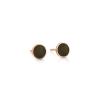 ever golden obisdian disc studs