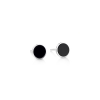 ever onyx white gold disc studs