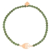 twenty buddha jade mini bead bracelet