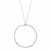 diamond circle on chain