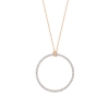 baby diamond circle on chain