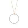 baby diamond circle on chain