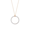 mini diamond circle on chain